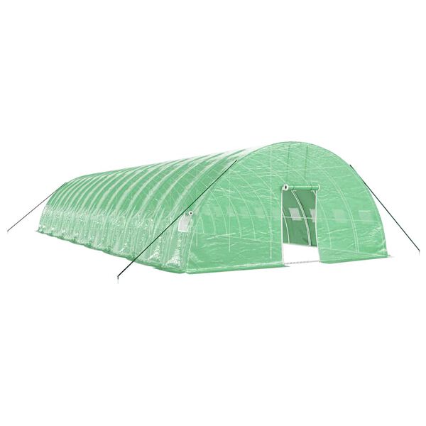 vidaXL Tuinkas met stalen frame 96 m&sup2; 16x6x2,85 m groen
