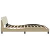 vidaXL Bedframe "Dover" stof cr&egrave;mekleurig 180x200 cm