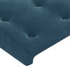 vidaXL Boxspring met matras en LED fluweel donkerblauw 100x200 cm
