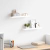 vidaXL Fotoplanken 2 st 40x9x3 cm MDF wit