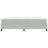 vidaXL Bedframe met matras Lichtgrijs 180 x 200 cm Stof