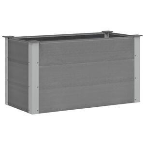 vidaXL Plantenbak verhoogd 100x50x54 cm HKC grijs