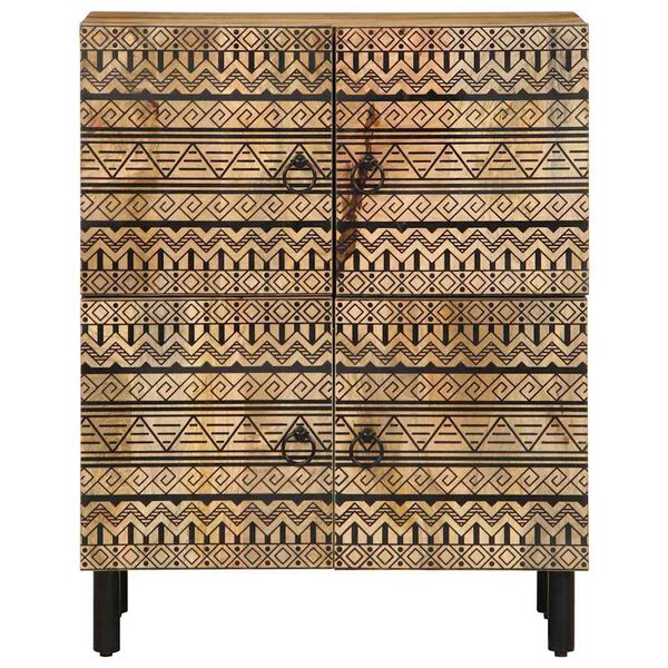 vidaXL Dressoir 60x33,5x75 cm massief ruw mangohout