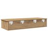 vidaXL Wandschap met lades 100x37,5x19cm bewerkt hout artisanaal eiken