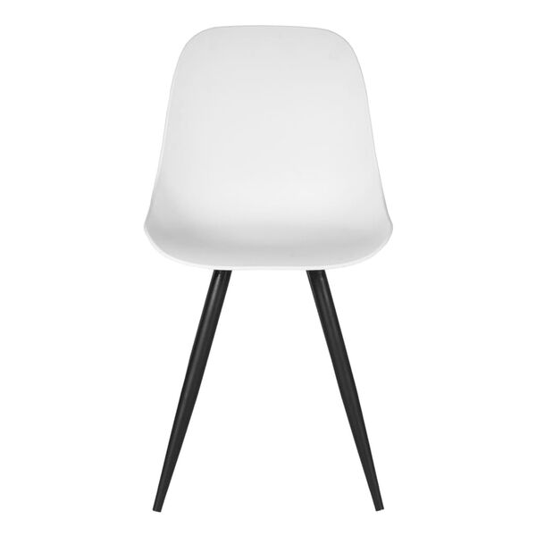LABEL51 Eetkamerstoelen Monza 2 st 46x54x88 cm wit
