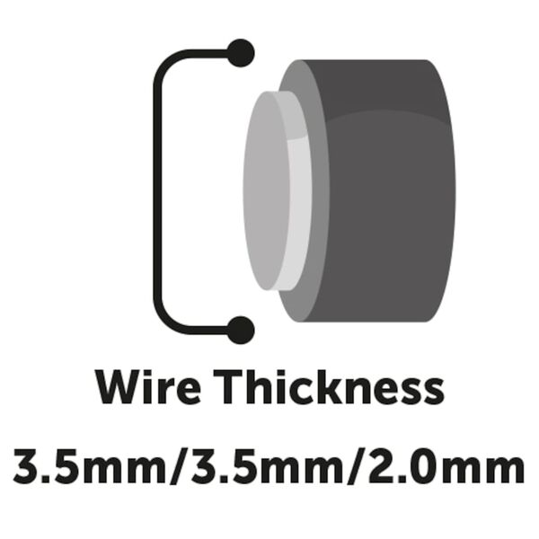 FLAMINGO Draadkooi Mezo met schuifdeur M 47x77x55 cm zwart