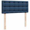 vidaXL Boxspring met matras stof blauw 120x190 cm