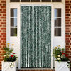 vidaXL Vliegengordijn 90x220 cm chenille groen en wit
