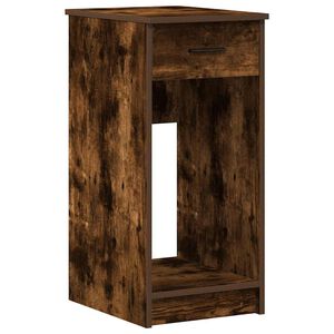 vidaXL Computertorenstandaard met lade 35x45x77 cm gerookt eikenkleur
