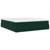 vidaXL Ottoman bed met matrassen 160x200cm fluweel donkergroen