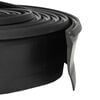 vidaXL Garage Deurafsluiting Zwart 52 x 2 mm 5,5 m PVC