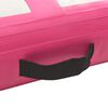vidaXL Gymnastiekmat met pomp opblaasbaar 60x100x10 cm PVC roze