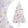 vidaXL Kunstmatige Inklapbare Kerstboom Wit 106 x 106 x 210 cm LED's