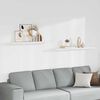 vidaXL Wandschappen zwevend 2 st 120x23,5x3,8 cm MDF wit