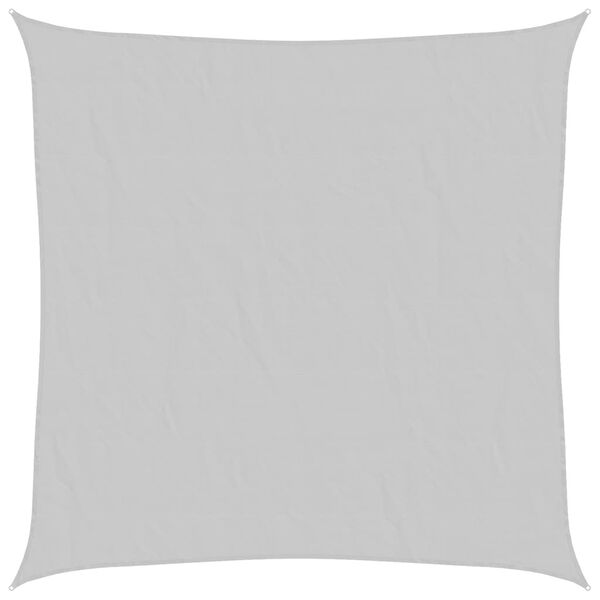 vidaXL Zonnezeil 7x7 m 100% polyester oxford lichtgrijs