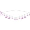 vidaXL Tafelblad vierkant 80x80x4cm massief eikenhout lichtbruin