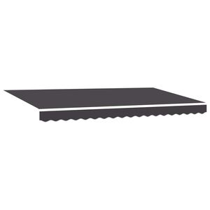 vidaXL Uitschuifbare luifel Antraciet 350 x 200 cm