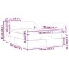 vidaXL Ottoman bed met matras 140x190cm kunstleer cappuccinokleurig