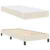 vidaXL Bedframe met matras Cr&egrave;me 80 x 200 cm Stof