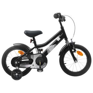 vidaXL Kinderfiets 12 Inch voor 2-4 jaar oud Zwart