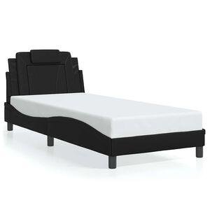 vidaXL Bedframe "Viana" zonder matras kunstleer zwart 90x190 cm