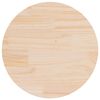 vidaXL Tafelblad rond &Oslash;60x3 cm massief grenenhout