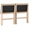 vidaXL Gestoffeerd hoofdbord Taupe 160 cm Massief grenenhout