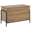 vidaXL Opbergbox Artisanaal eiken 80 x 40 x 49,5 cm Bewerkt hout