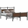vidaXL Bedframe zonder matras bewerkt hout bruin eikenkleur 120x200 cm