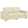vidaXL Loveseat Cr&egrave;me 180 cm Nep Leer