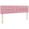 vidaXL Ottoman bed met matras 200x200 cm fluweel roze