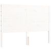 vidaXL Bedframe zonder matras massief grenenhout wit 140x190 cm