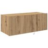 vidaXL TV Wandkast Artisan Eiken 80 x 35 x 31 cm Bewerkt hout