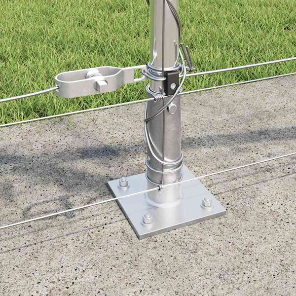 vidaXL Afrasteringspaal Gegalvaniseerd 50 x 0,8 m Staal