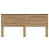 vidaXL Hoofdbord met hoofdeinde Artisan Eiken 200 cm Bewerkt hout