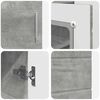 vidaXL Houten Kast Beton Grijs 88,5 x 30,5 x 73 cm Bewerkt hout