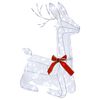 vidaXL 3D Kerst Rendier LOVIISA 140 LED's Koel wit 55 x 22 x 63 cm