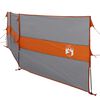 vidaXL Windscherm camping waterdicht 490x123 cm grijs en oranje