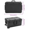 vidaXL Flightcase draagbaar 79,5x52x39 cm PP zwart