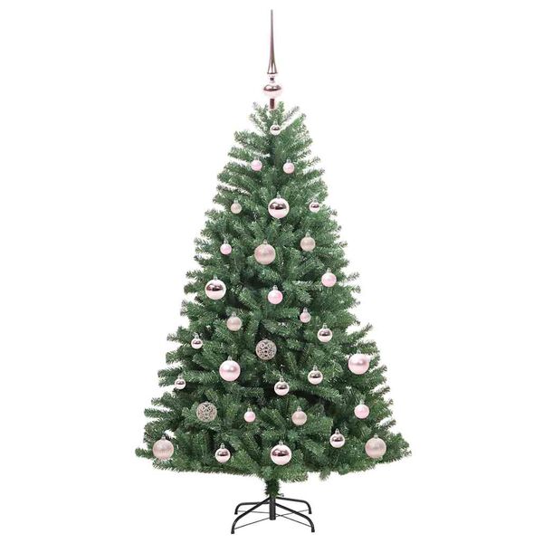 vidaXL Kunstmatige Inklapbare Kerstboom Groen 120 cm PVC en Metaal