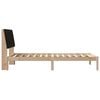 vidaXL Bedframe met hoofdeinde Bruin 100 x 200 cm Massief grenenhout