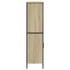 vidaXL Hoge kast 79,5x35,5x137,5 cm bewerkt hout sonoma eikenkleurig
