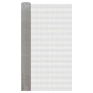 vidaXL Gaas Scherm 100 x 1000 cm 6 Mesh RVS 201 Zilverkleurig