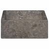 vidaXL Gootsteen 45x30x12 cm marmer hoogglans grijs