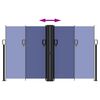 vidaXL Windscherm uittrekbaar 140x1200 cm blauw