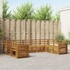 vidaXL Sofa-Sets 9 pcs Naturel Massief Acaciahout