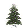vidaXL Kunstmatige Inklapbare Kerstboom Groen 150 cm PVC en staal