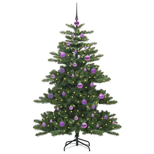vidaXL Kunstmatige Inklapbare Kerstboom Groen 150 cm PVC en staal