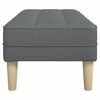 vidaXL Bank met kussen Donkergrijs 113 x 57 x 39 cm Stof