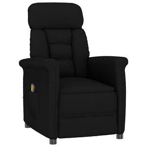 vidaXL Massagestoel Zwart 96.5 x 70.5 x 95 cm Microvezel
